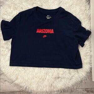 NIKE Navy Blue Arizona Crop Top